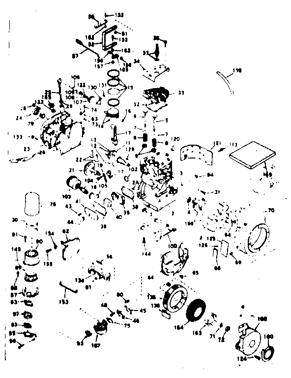 Unit Parts Diagram and Parts List for 143646012  Craftsman Engine