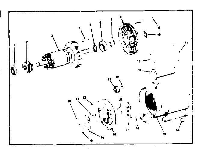 Unit Diagram and Parts List for 11312400  Craftsman Engine