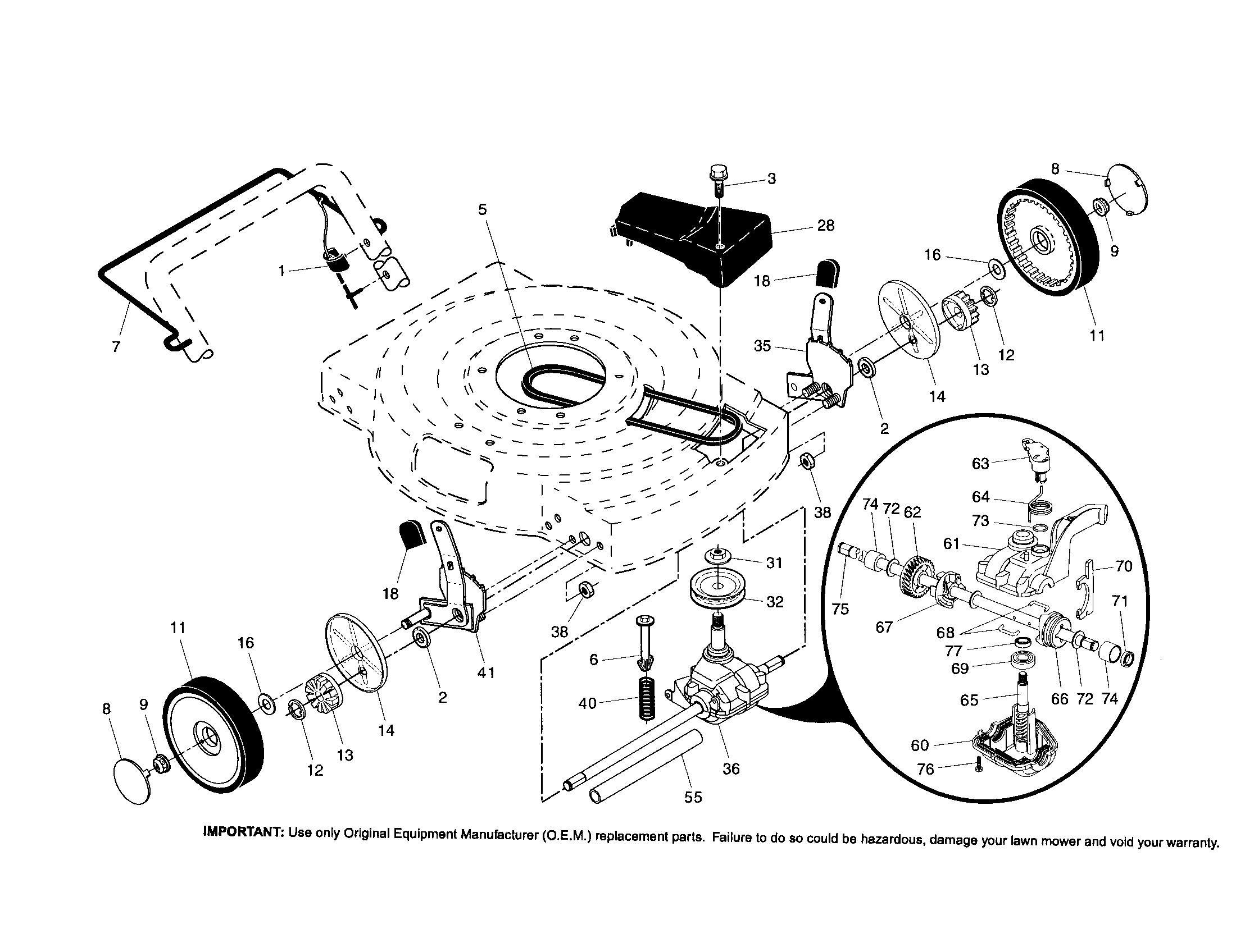 Wheels/tires Diagram and Parts List for 917379242  Craftsman Lawn Mower