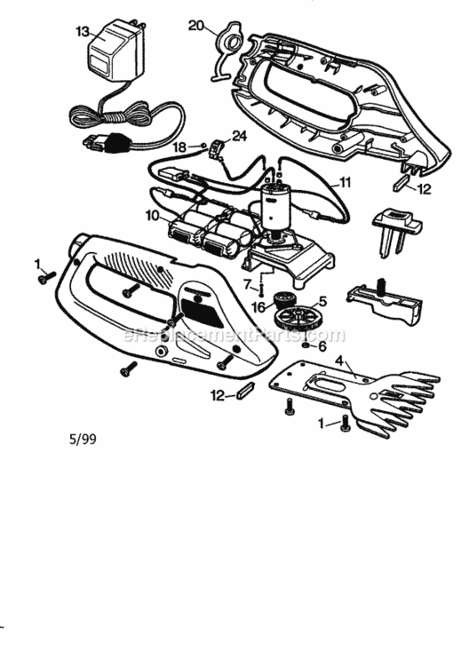 Page A Diagram and Parts List for 900741470  Craftsman Edger