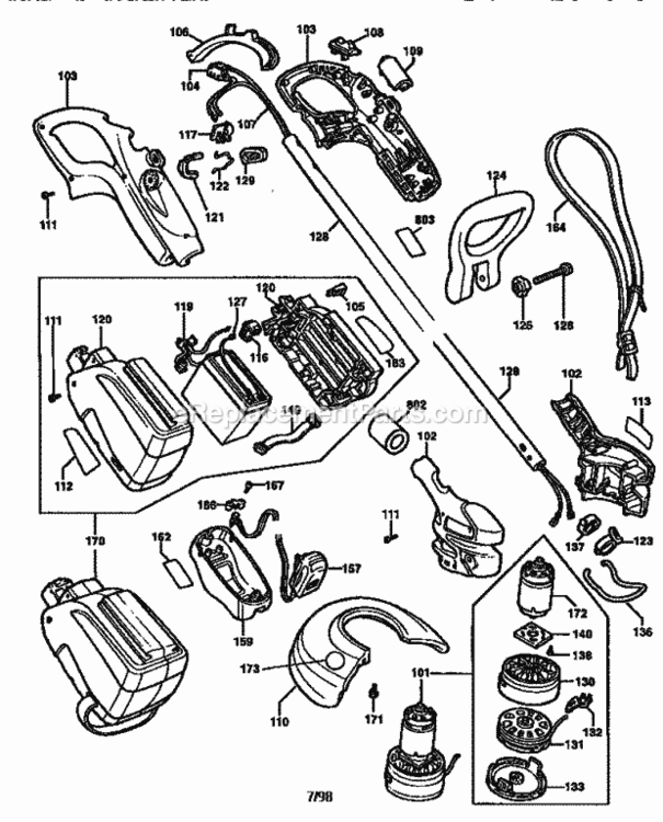 Page A Diagram and Parts List for 900783540  Craftsman Trimmer