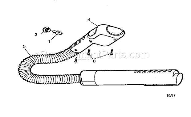 Unit Parts Diagram and Parts List for 90093015  Craftsman Worklight & Flashlight
