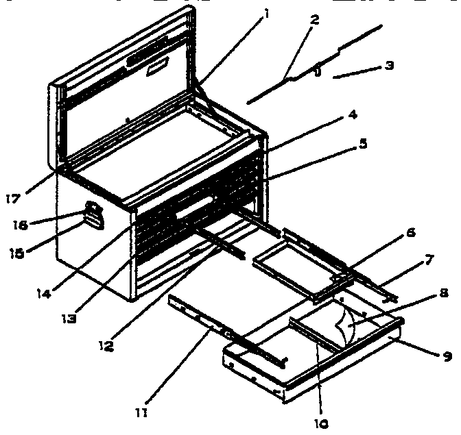 Unit Parts Diagram and Parts List for 706651052  Craftsman Tool Stand & Cart