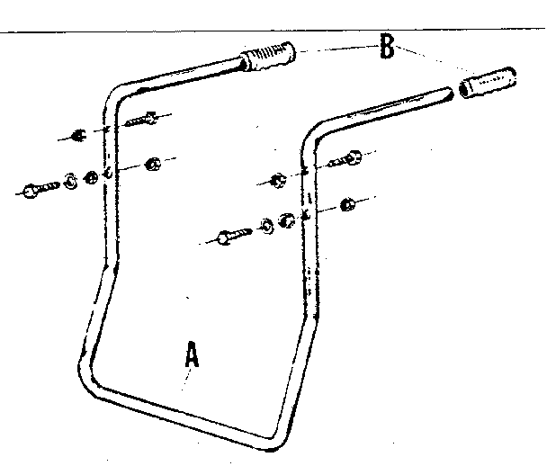 Push Handle Diagram and Parts List for 98564530  Craftsman Sprayer