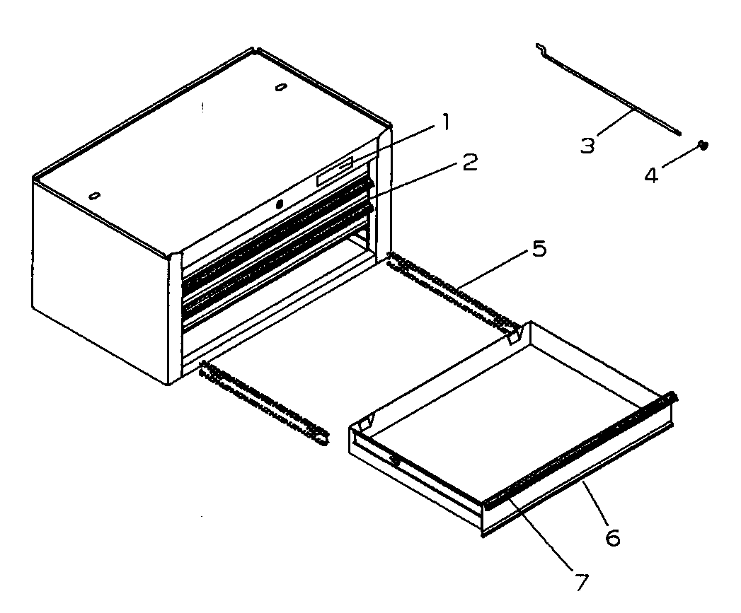 Tool Box Diagram and Parts List for 706651201  Craftsman Tool Stand & Cart