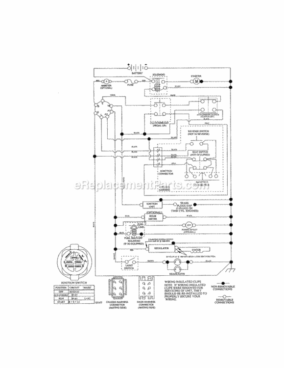 Page K Diagram and Parts List for 917203780  Craftsman Lawn Tractor