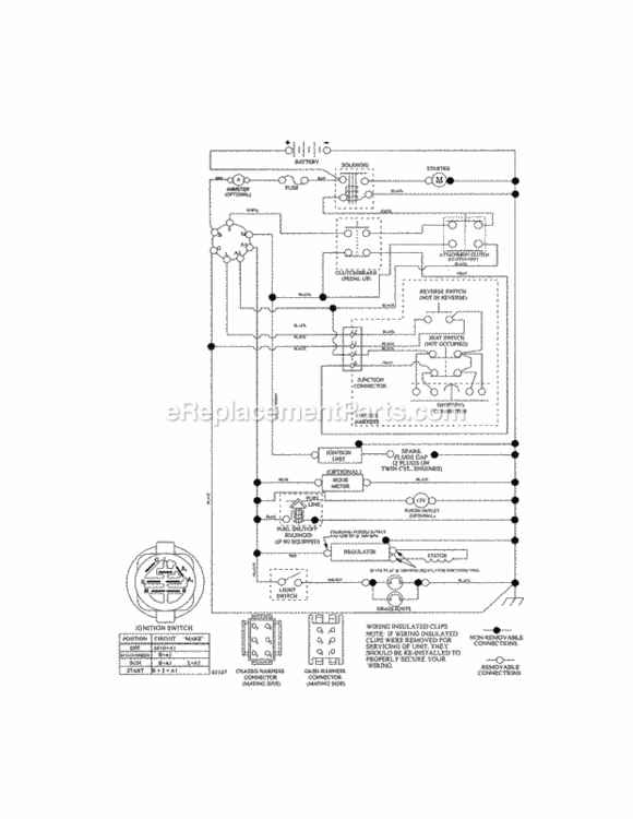 Page K Diagram and Parts List for 917203850  Craftsman Lawn Tractor