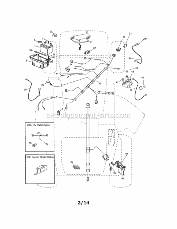 Page A Diagram and Parts List for 917203860  Craftsman Lawn Tractor