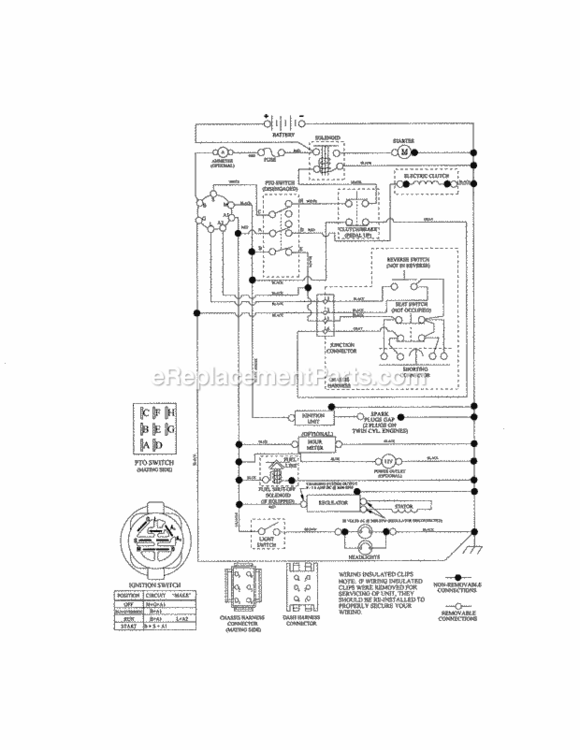 Page K Diagram and Parts List for 917203930  Craftsman Lawn Tractor