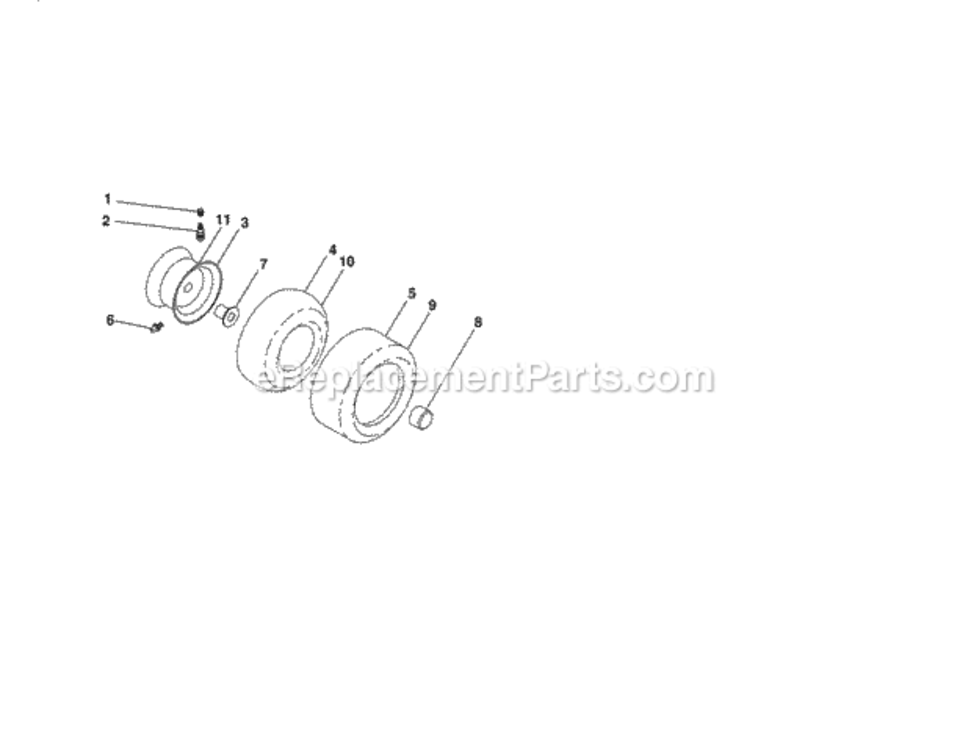 Page J Diagram and Parts List for 917204010  Craftsman Lawn Tractor
