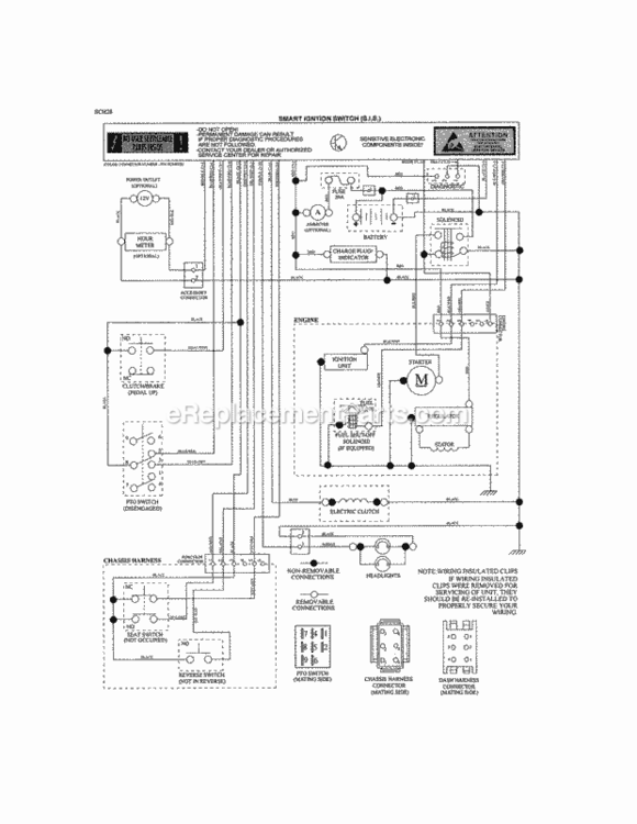 Page K Diagram and Parts List for 917204010  Craftsman Lawn Tractor