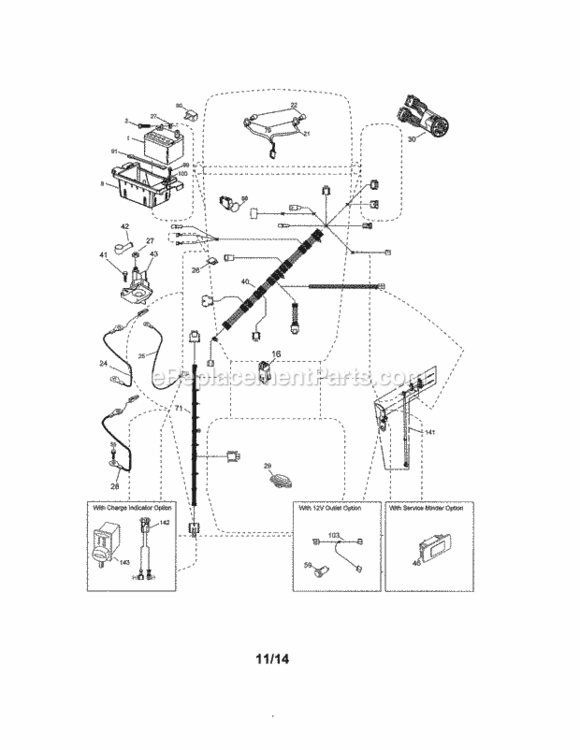 Page A Diagram and Parts List for 917204030  Craftsman Lawn Tractor