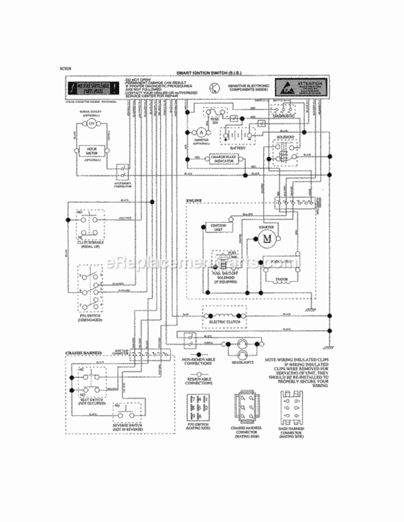 Page K Diagram and Parts List for 917204030  Craftsman Lawn Tractor