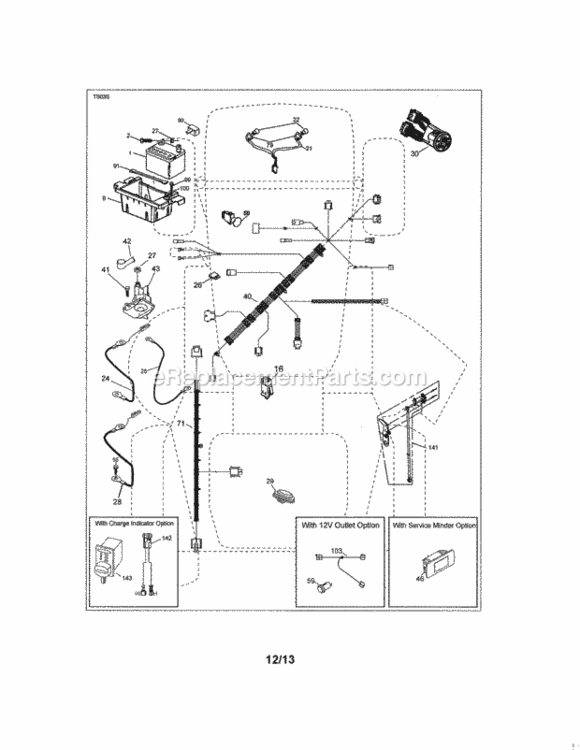Page A Diagram and Parts List for 917204040  Craftsman Lawn Tractor