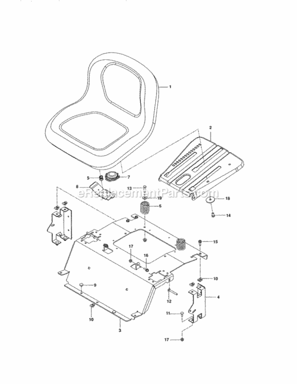 Page J Diagram and Parts List for 917204140  Craftsman Lawn Tractor