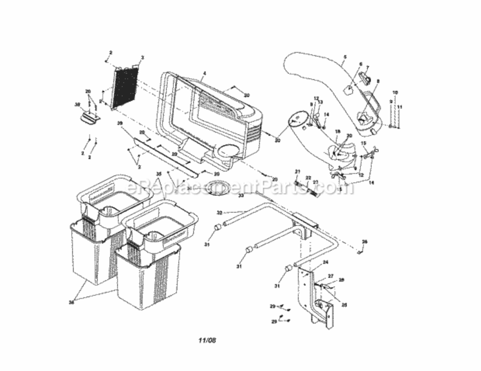 Page A Diagram and Parts List for 917249050  Craftsman Lawn Tractor Accessories