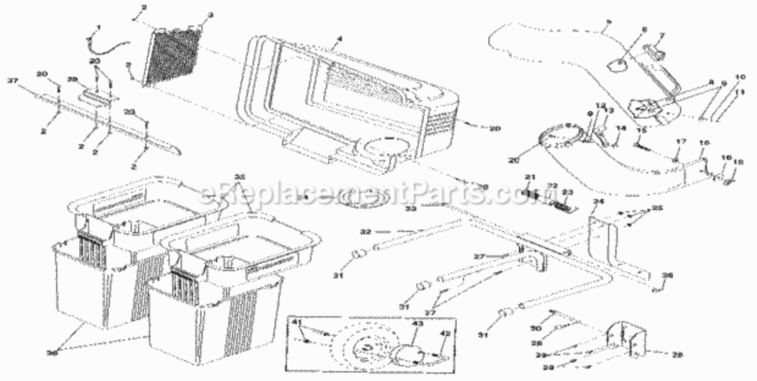 Page A Diagram and Parts List for 917249121  Craftsman Lawn Tractor Accessories