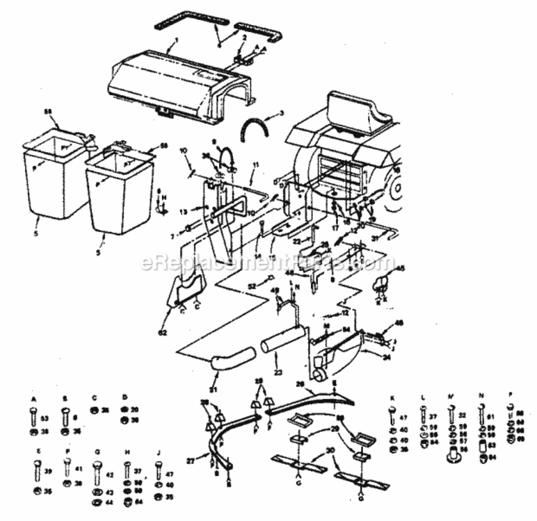 Page A Diagram and Parts List for 917249392  Craftsman Lawn Tractor Accessories