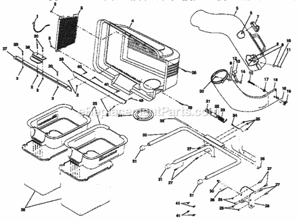 Page A Diagram and Parts List for 917249483  Craftsman Lawn Tractor Accessories