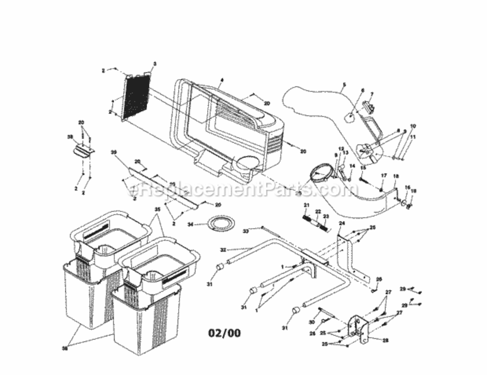 Page A Diagram and Parts List for 917249780  Craftsman Lawn Tractor Accessories