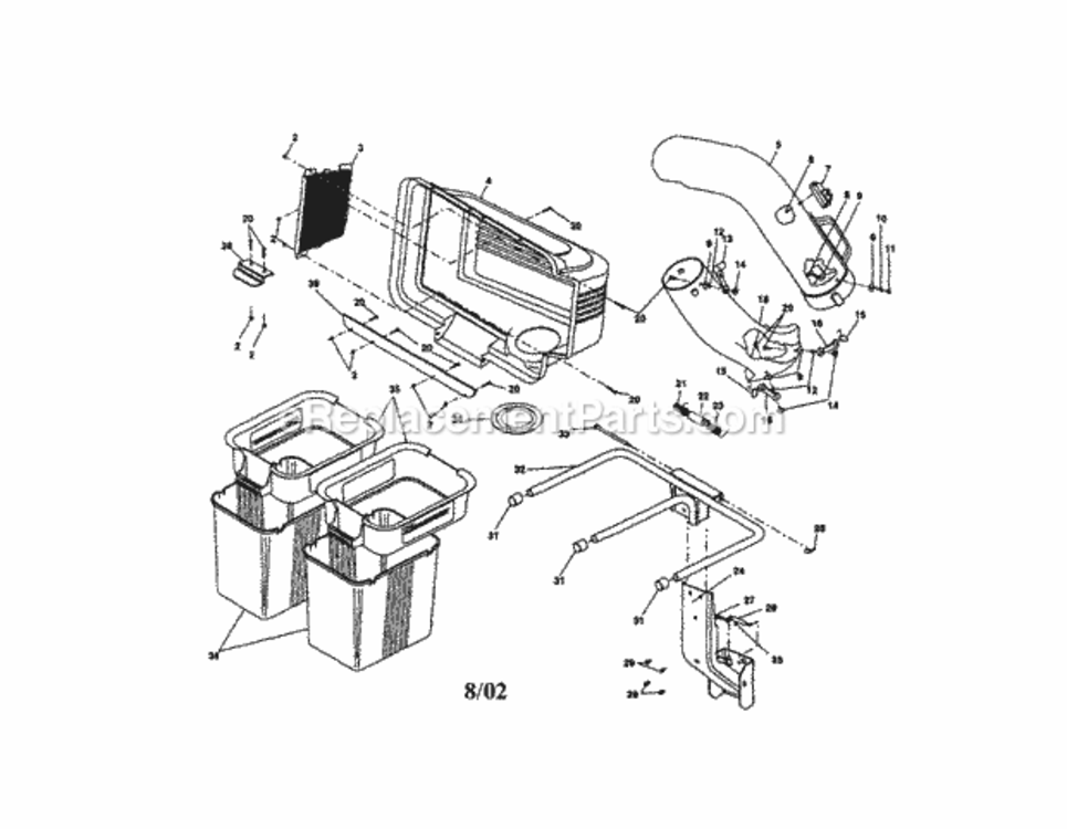 Page A Diagram and Parts List for 917249791  Craftsman Lawn Tractor Accessories