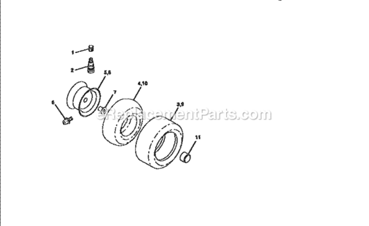 Page F Diagram and Parts List for 917250050  Craftsman Lawn Tractor