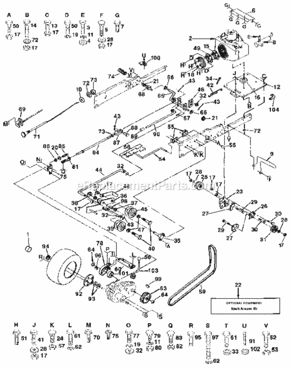 Page D Diagram and Parts List for 917250051  Craftsman Lawn Tractor