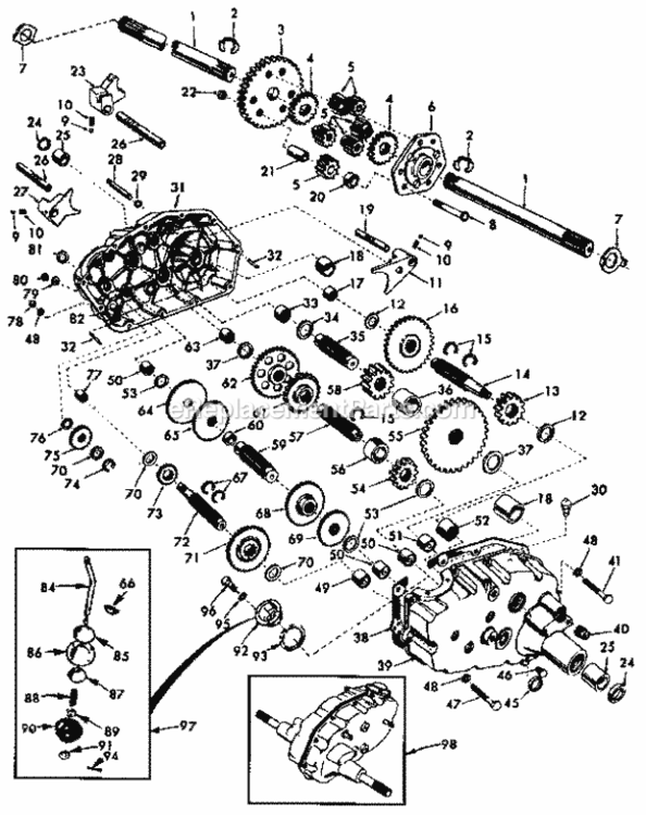 Page G Diagram and Parts List for 917250051  Craftsman Lawn Tractor
