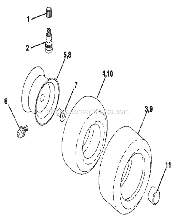 Page I Diagram and Parts List for 917250051  Craftsman Lawn Tractor