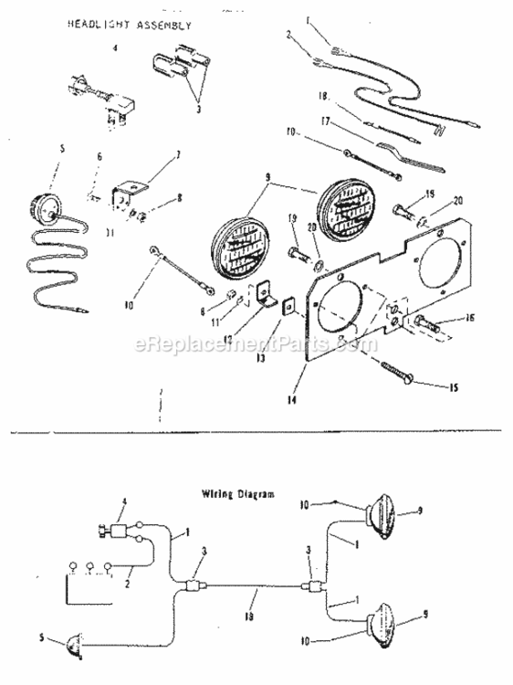 Page D Diagram and Parts List for 91725011  Craftsman Lawn Tractor