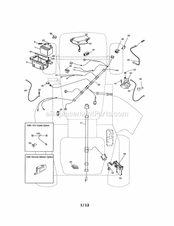 Page A Diagram and Parts List for 917250230  Craftsman Lawn Tractor