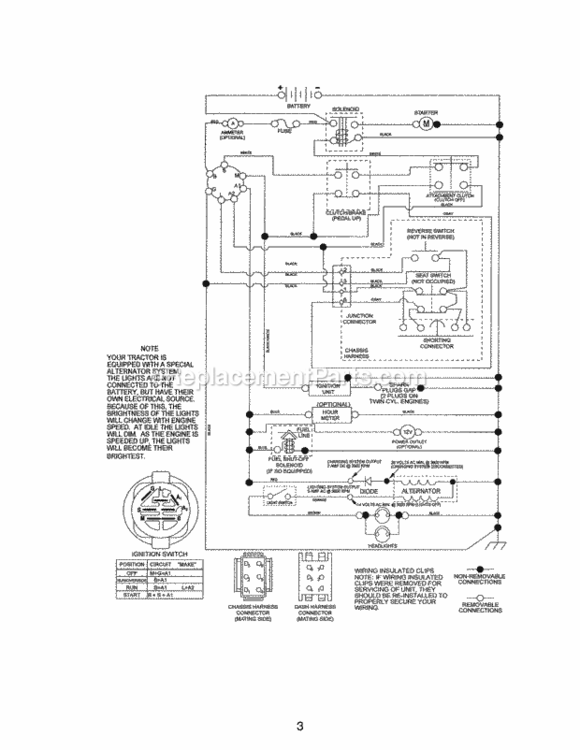 Page K Diagram and Parts List for 917250230  Craftsman Lawn Tractor