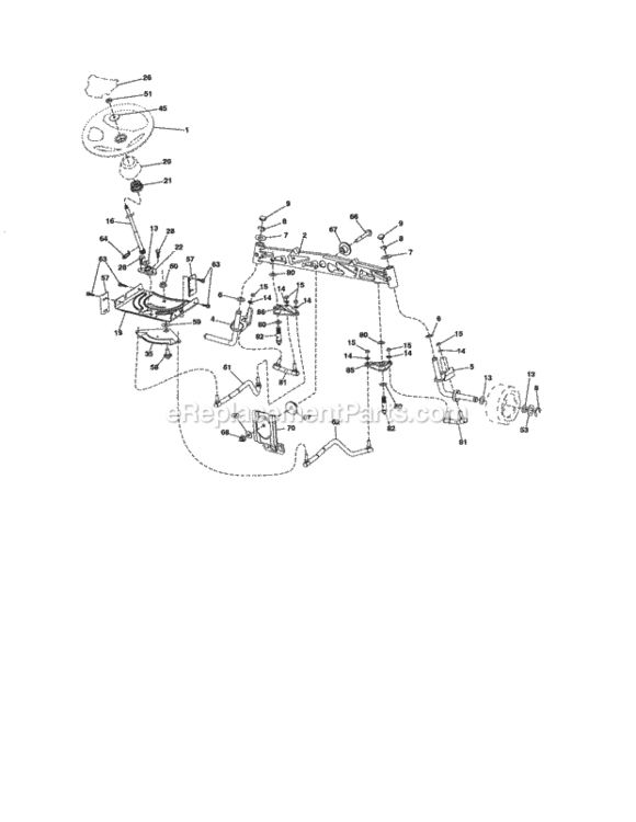 Page E Diagram and Parts List for 917250230  Craftsman Lawn Tractor