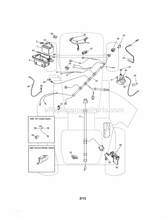 Page A Diagram and Parts List for 917250231  Craftsman Lawn Tractor