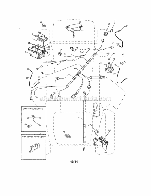 Page A Diagram and Parts List for 917250240  Craftsman Lawn Tractor