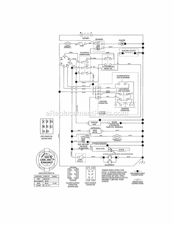 Page K Diagram and Parts List for 917250240  Craftsman Lawn Tractor