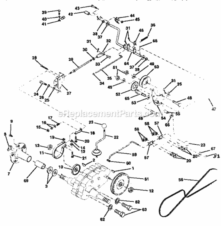 Page E Diagram and Parts List for 917250260  Craftsman Lawn Tractor
