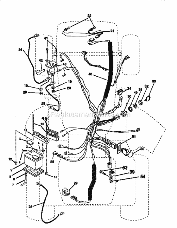 Page A Diagram and Parts List for 917250262  Craftsman Lawn Tractor