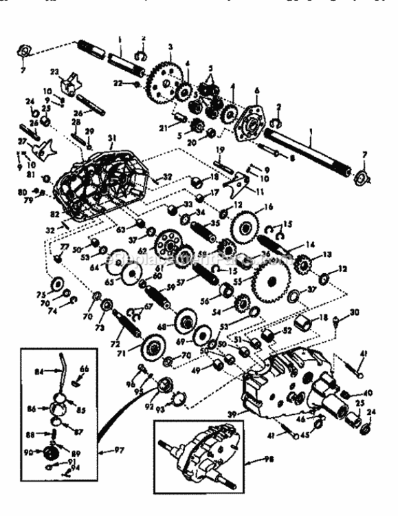 Page K Diagram and Parts List for 917250262  Craftsman Lawn Tractor