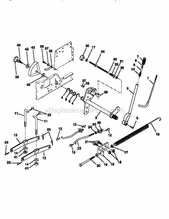 Page F Diagram and Parts List for 917250262  Craftsman Lawn Tractor