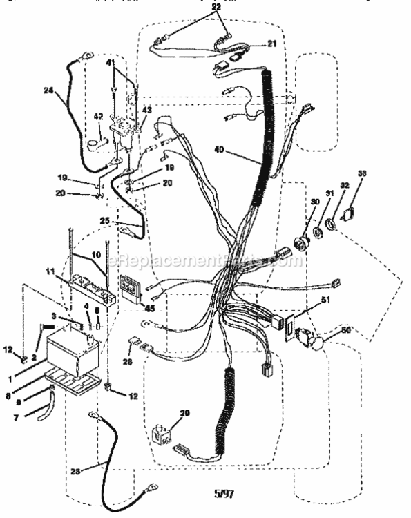 Page A Diagram and Parts List for 917250270  Craftsman Lawn Tractor