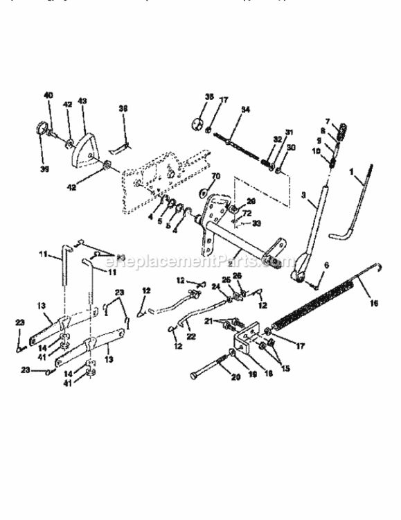 Page I Diagram and Parts List for 917250270  Craftsman Lawn Tractor