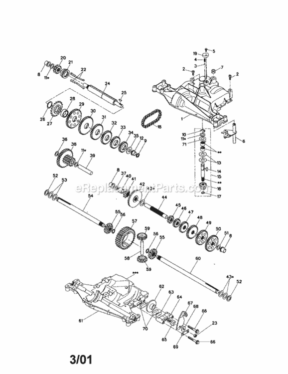 Page L Diagram and Parts List for 917250370  Craftsman Lawn Tractor