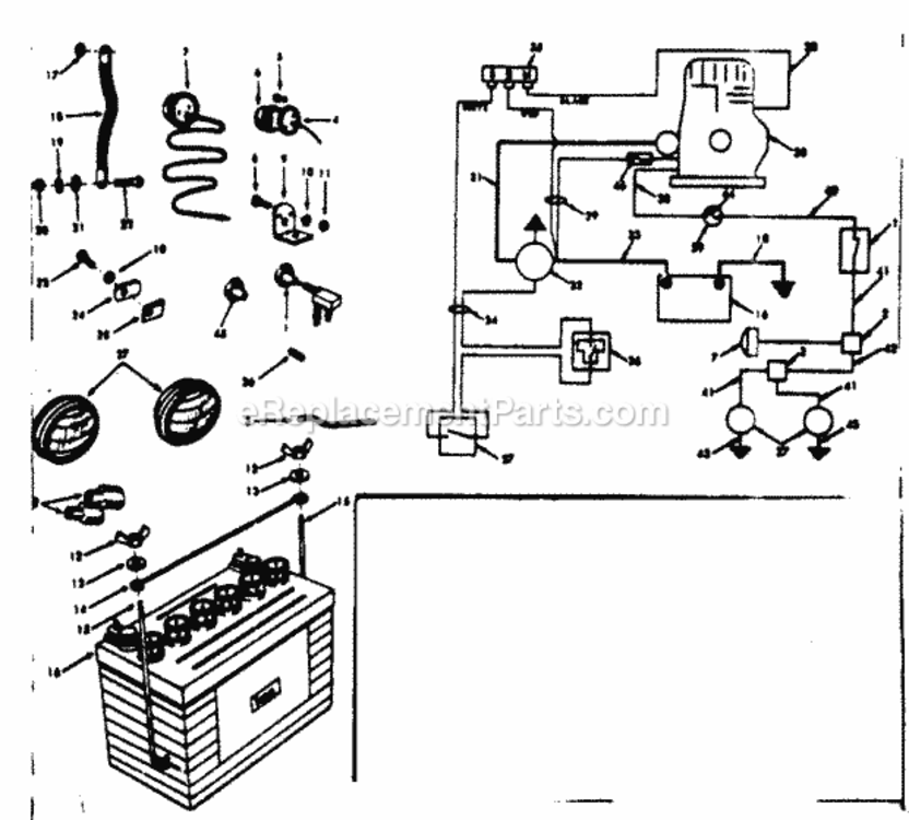 Page C Diagram and Parts List for 91725041  Craftsman Lawn Tractor