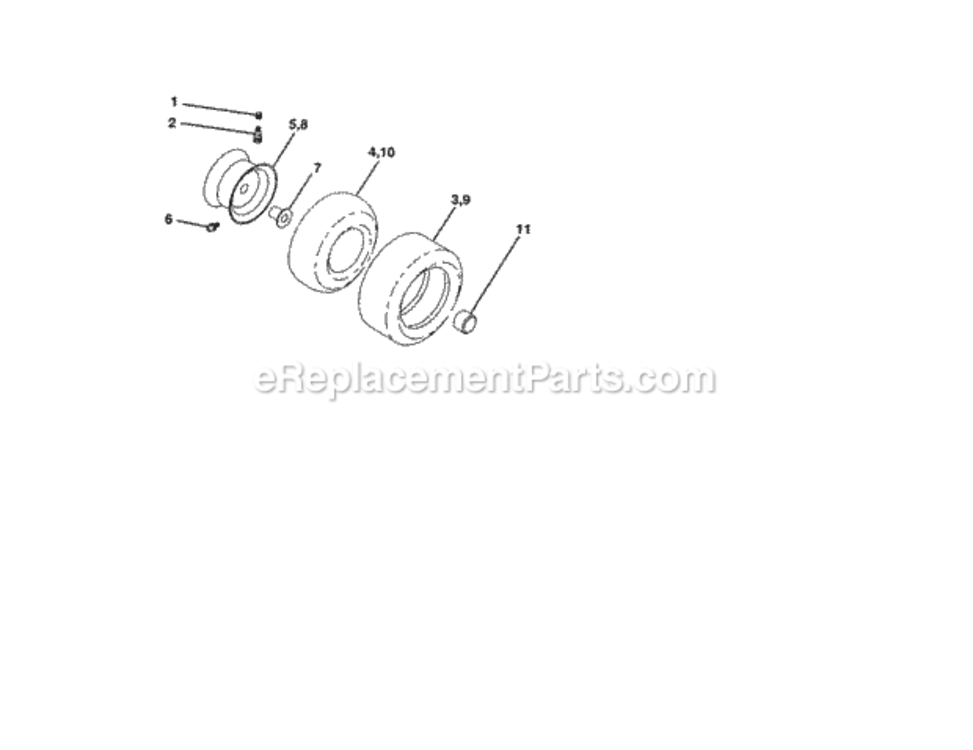 Page F Diagram and Parts List for 917250420  Craftsman Lawn Tractor