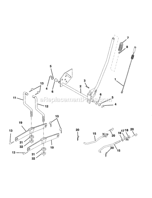 Page G Diagram and Parts List for 917250430  Craftsman Lawn Tractor