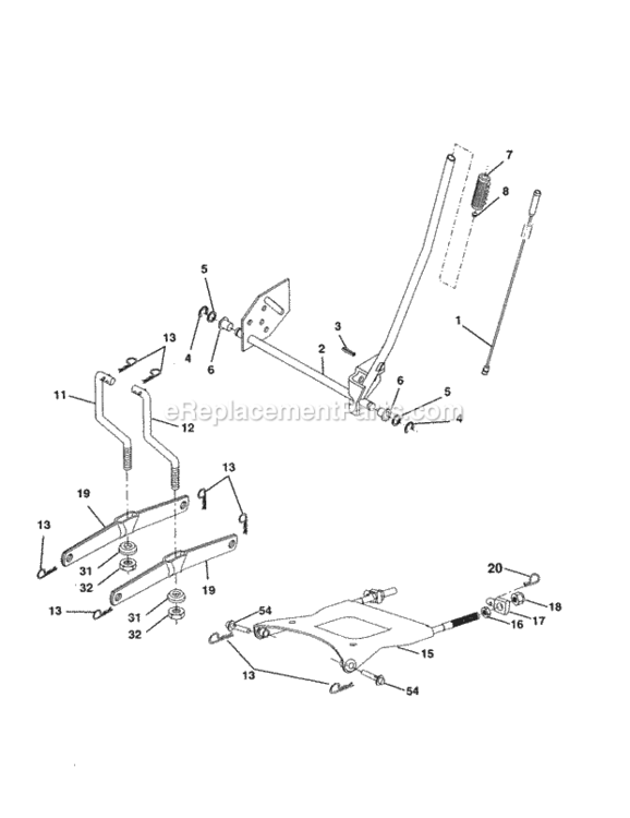 Page I Diagram and Parts List for 917250431  Craftsman Lawn Tractor