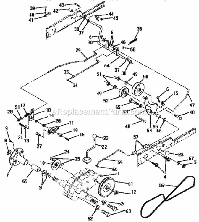 Page E Diagram and Parts List for 917250480  Craftsman Lawn Tractor