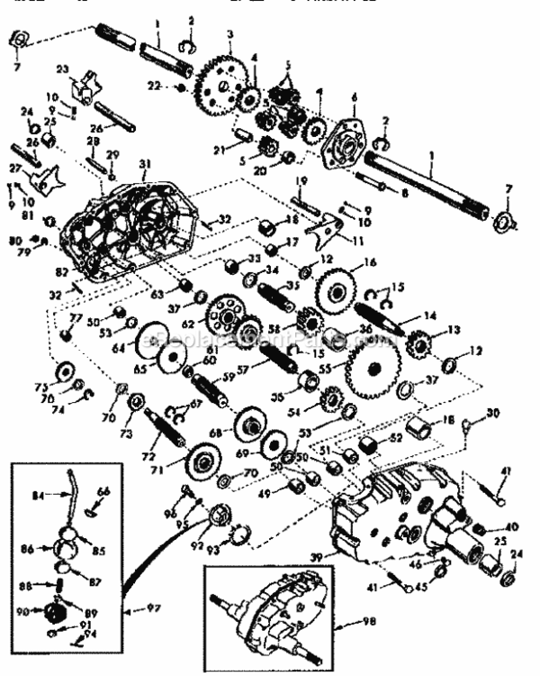 Page K Diagram and Parts List for 917250482  Craftsman Lawn Tractor