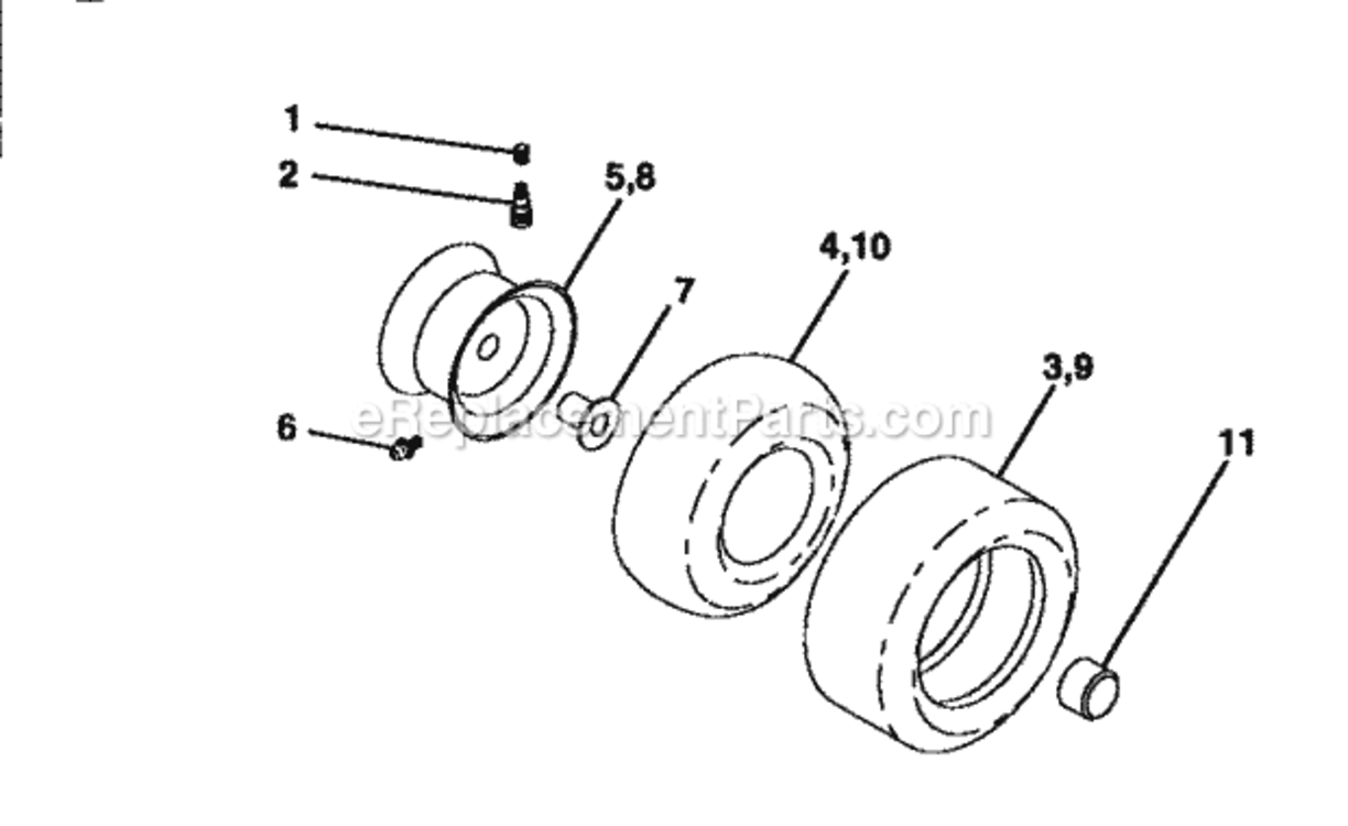 Page B Diagram and Parts List for 917250490  Craftsman Lawn Tractor